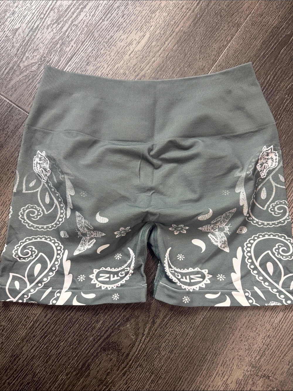 Darc sport faded Paisley Print Stretch Bike Shorts - Grey size M
